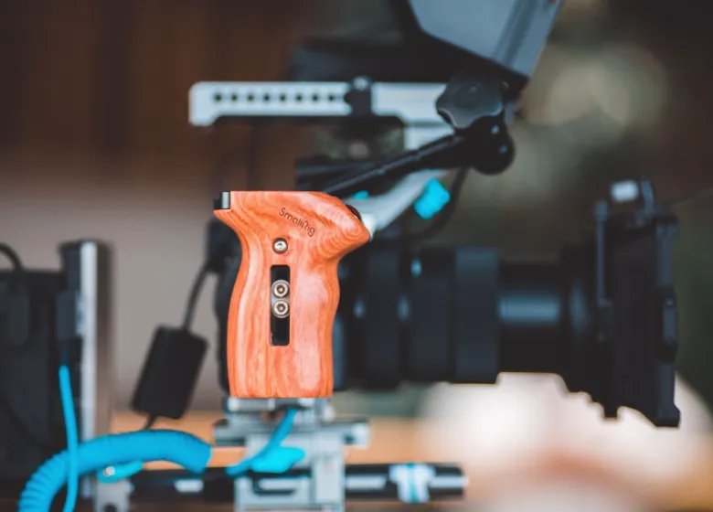 Handheld shooting practice in a workshop